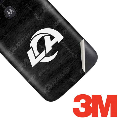 NFL Los Angeles Rams Black & White Moto E5 Play Skin